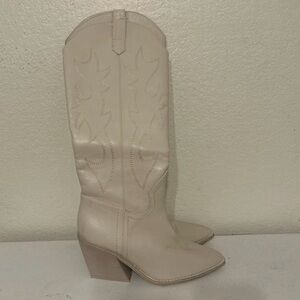 Women's Cream Western Boots